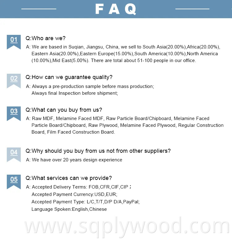 China Factory Produce 7-11 grooves Melamine Faced MDF/Slot MDF